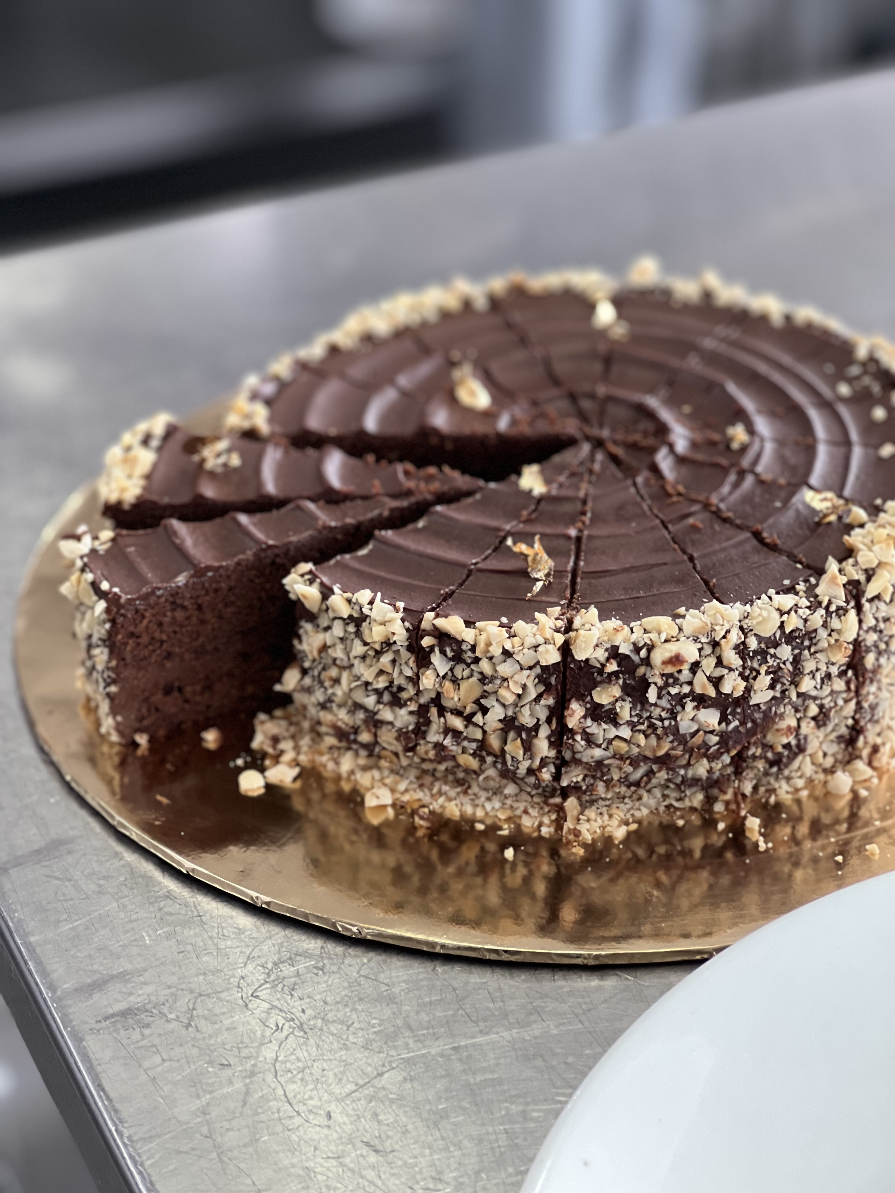 Chocolate hazelnut cake custom design by chef Alia Amani Subang Jaya