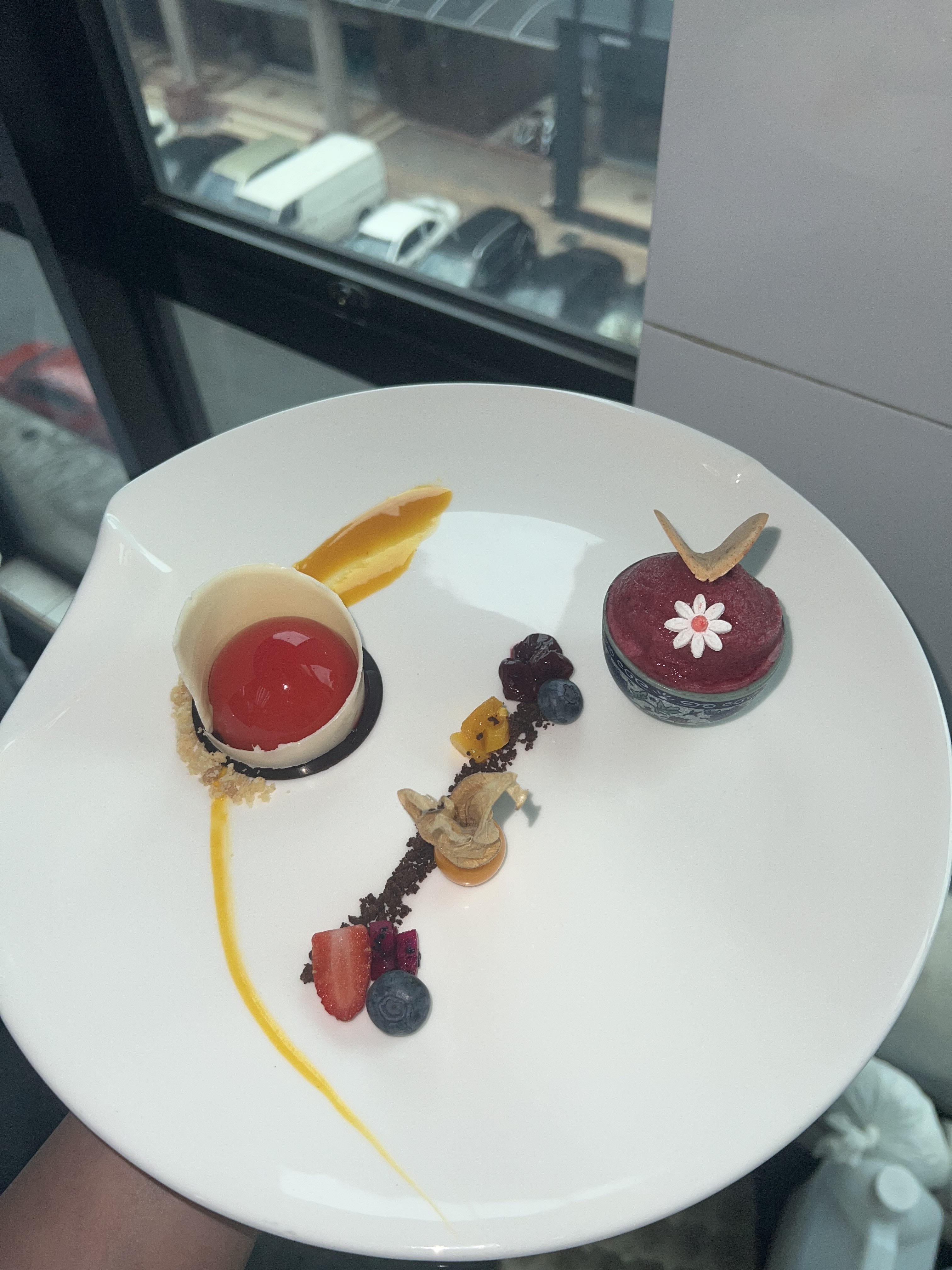 Earl grey mousse gourmet dessert by professional chef Subang Jaya Malaysia