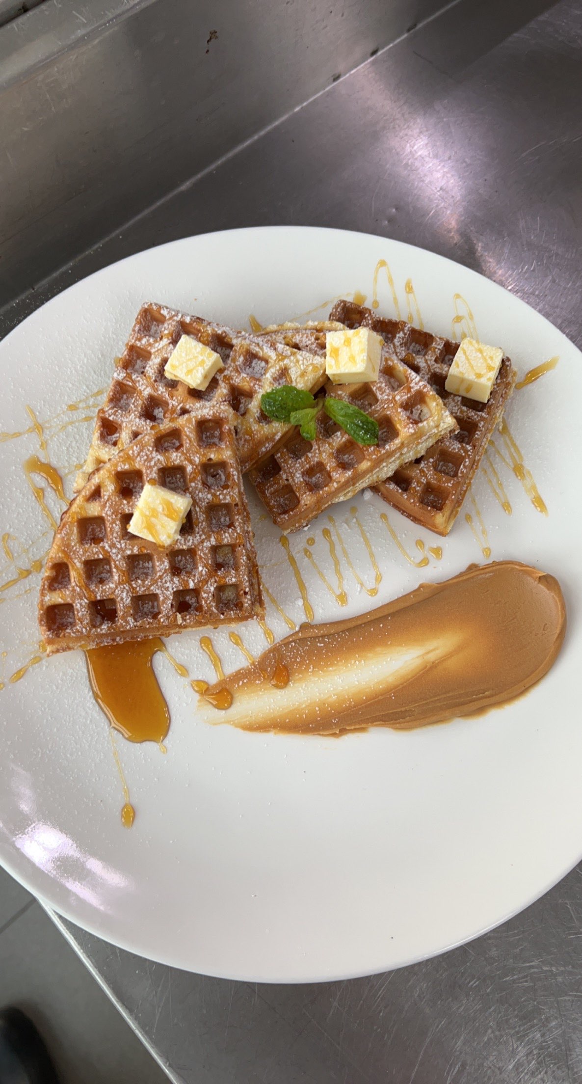 Gourmet waffles culinary creation by chef Alia Amani Selangor