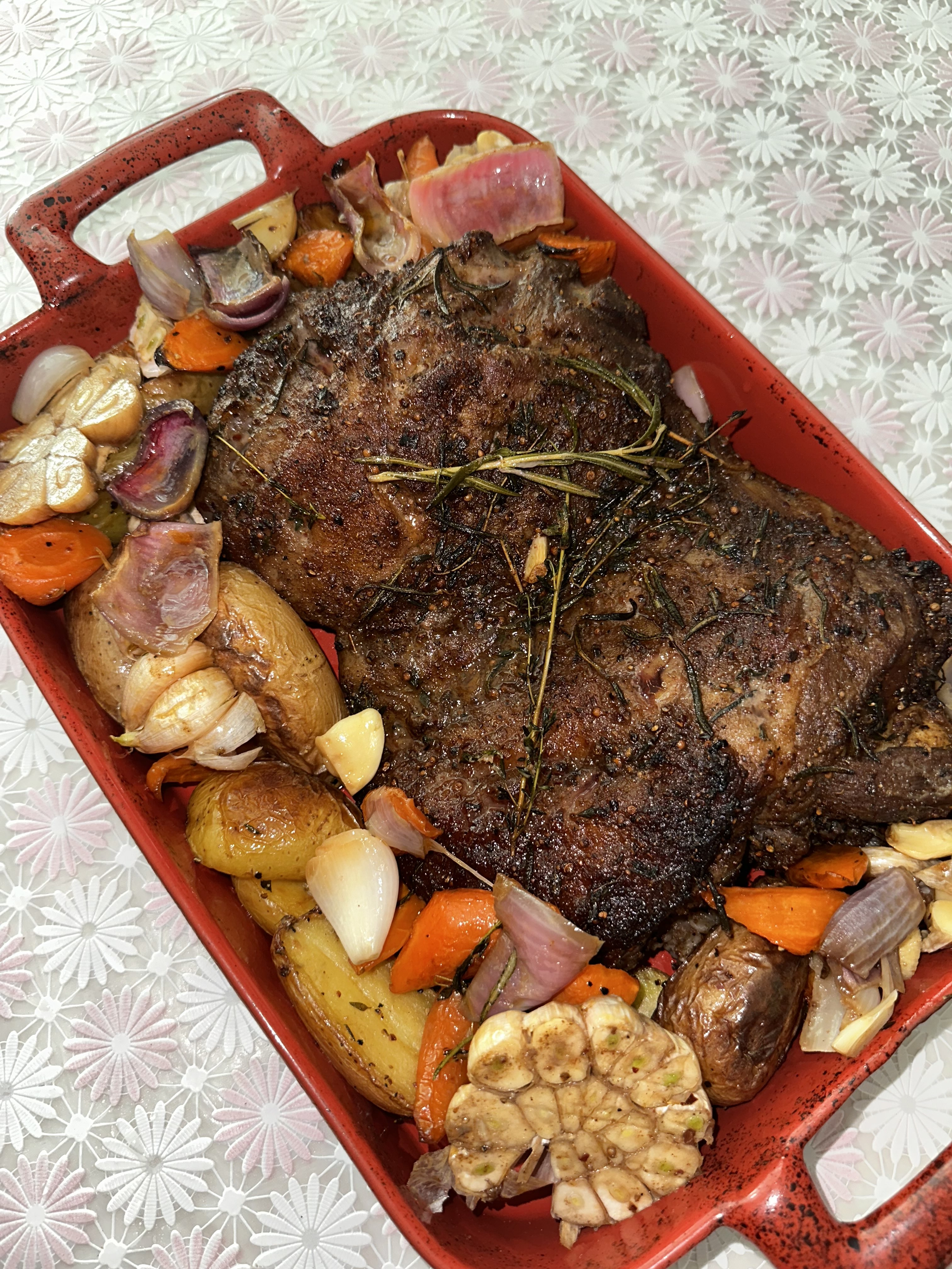 Roast lamb leg fine dining by chef Alia Amani Subang Jaya Selangor