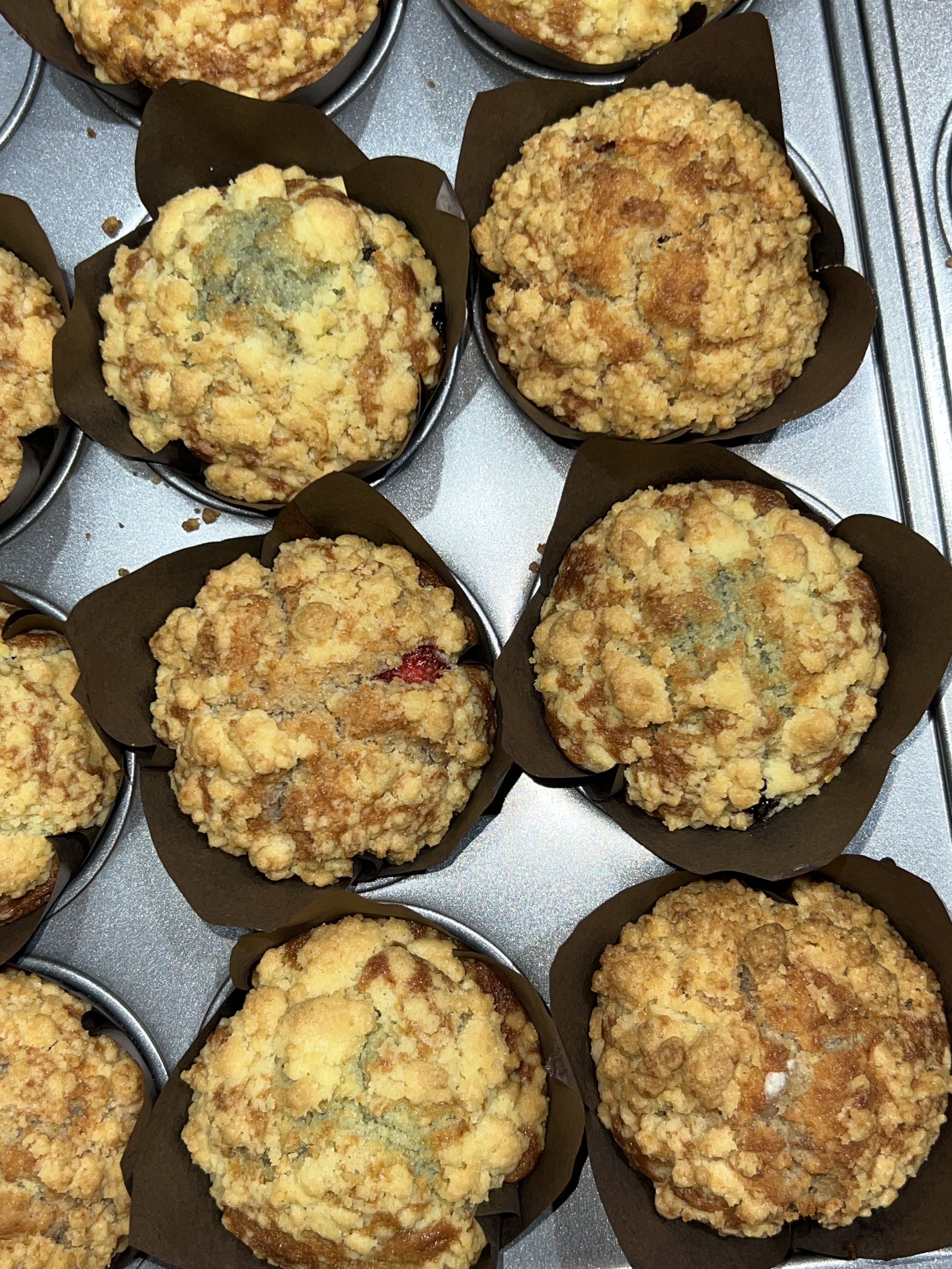 Strawberry muffins fresh baked by chef Alia Amani Subang Jaya baker