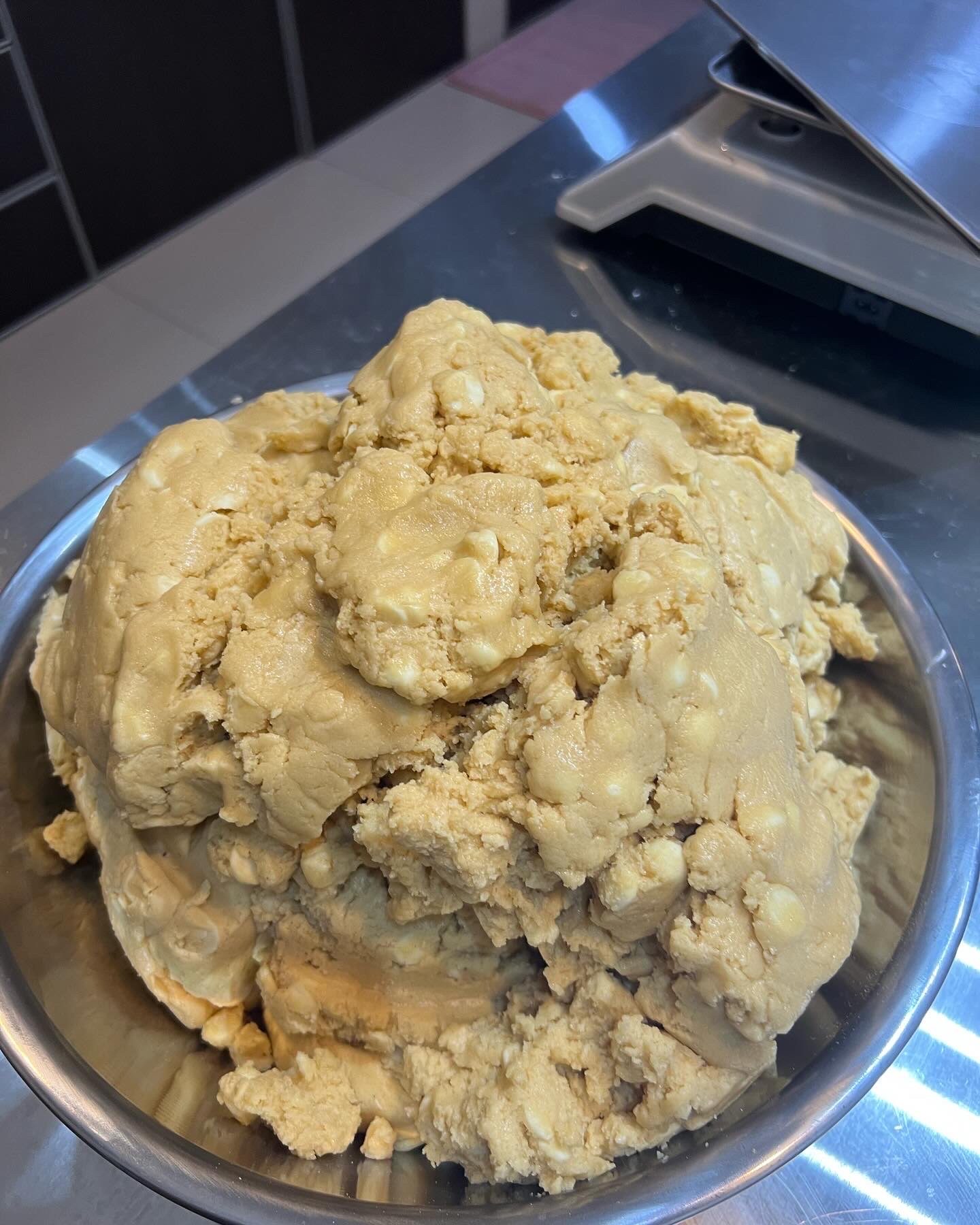 Almond dough preparation process by professional baker Alia Amani Subang Jaya